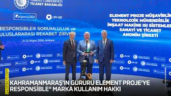 Kahramanmaraş’ın gururu Element Proje’ye Responsible marka kullanım hakkı