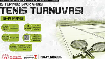 Minik raketler 19 Mayıs coşkusunu kortta yaşayacak
