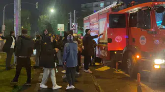 Öğrenci yurdunda çıkan yangın paniğe neden oldu