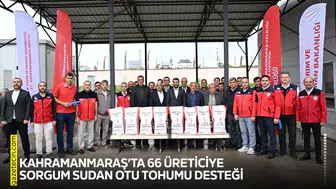 Kahramanmaraş’ta 66 üreticiye sorgum sudan otu tohumu desteği