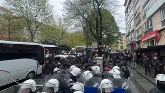 Taksim Meydanı'nda 1 Mayıs kutlamalarında arbede yaşandı