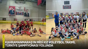 Kahramanmaraş’ın Midi Kız Voleybol Takımı, Türkiye Şampiyonası yolunda