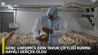 Genç girişimcilerin tavuk çiftliği kurma hayali gerçek oldu