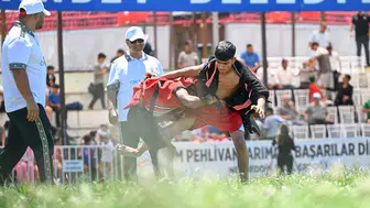 Gaziantep'te Aşırtmalı Aba Güreşi Türkiye Şampiyonası başladı
