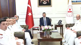 Bakan Çiftçi, Sahil Güvenlik Komutanlığı heyetini kabul etti