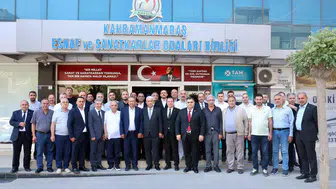 KMTSO’dan KMESOB Başkanı Ahmet Kuybu’ya hayırlı olsun ziyareti