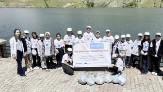 AB'den destek alan köy okulu çocuklara su ve sıfır atık bilinci aşılıyor