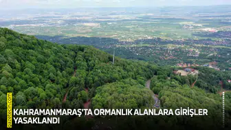 Kahramanmaraş'ta ormanlık alanlara girişler yasaklandı