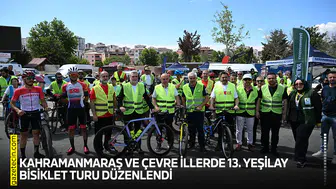 Kahramanmaraş ve çevre illerde 13. Yeşilay Bisiklet Turu düzenlendi