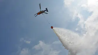 Helikopter destekli orman yangını tatbikatı gerçeğini aratmadı