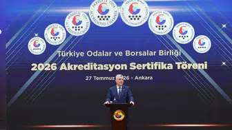 Ticaret Bakanı Bolat, TOBB 2026 Akreditasyon Sertifika Töreni'nde konuştu