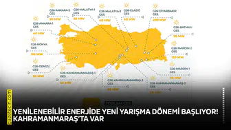 Yenilenebilir enerjide yarışma dönemi başlıyor! Kahramanmaraş’ta var