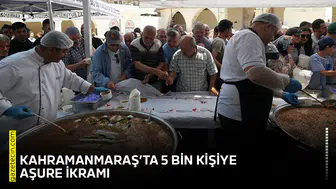 Kahramanmaraş’ta 5 bin kişiye aşure ikramı