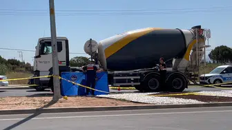Beton mikserinin çarptığı yaya hayatını kaybetti