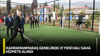 Kahramanmaraş genelinde 31 yeni halı saha hizmete alındı