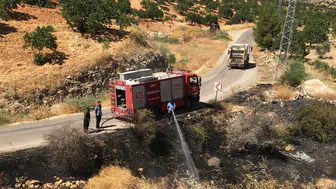 Nizip'te tarla yangınına müdahale eden kişi hayatını kaybetti