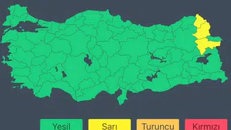İçişleri Bakanlığından bazı iller için sarı kodlu meteorolojik uyarı
