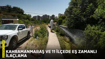 Kahramanmaraş ve 11 ilçede eş zamanlı ilaçlama
