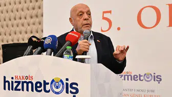 HAK-İŞ Genel Başkanı Arslan Gaziantep'te konuştu