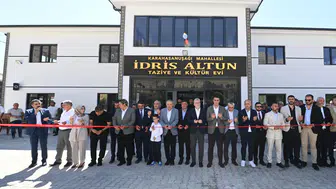 Elbistan’da İdris Altun Taziye ve Kültür Evi hizmete açıldı