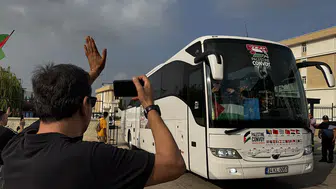 Bosna-Hersek'ten yola çıkan Filistin Konvoyu Adana'dan ayrıldı