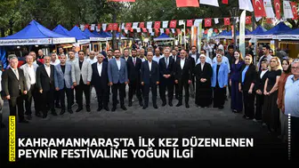 Kahramanmaraş’ta ilk kez düzenlenen Peynir Festivaline yoğun ilgi