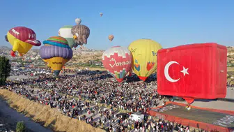 Kapadokya Balon Festivali, 9 ülkenin gösterisiyle sona erdi
