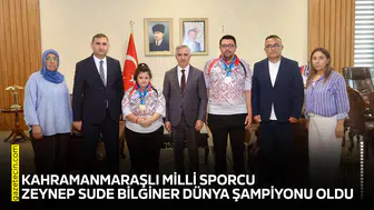 Kahramanmaraşlı Milli Sporcu Zeynep Sude Bilginer dünya şampiyonu oldu