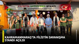 Kahramanmaraş'ta Filistin dayanışma standı açıldı!