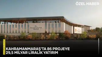 Kahramanmaraş’ta 86 projeye 29,5 milyar liralık yatırım
