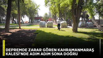 Depremde zarar gören Kahramanmaraş Kalesi’nde adım adım sona doğru