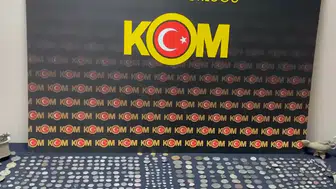 Beykoz'da tarihi eser niteliğinde 402 sikke ve obje ele geçirildi