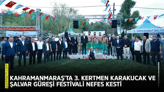 Kahramanmaraş'ta 3. Kertmen Karakucak ve Şalvar Güreşleri nefes kesti
