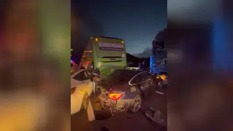 İstanbul-İzmir Otoyolu'nda zincirleme kazada 11 kişi yaralandı