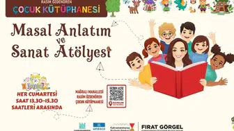 Masal anlatım ve sanat atölyesi minikleri bekliyor