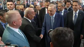 Cumhurbaşkanı Erdoğan, ABD'deki Türkevi'nde coşkuyla karşılandı