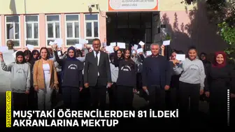 Muş'taki öğrencilerden 81 ildeki akranlarına mektup