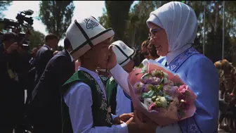 Cumhurbaşkanı Erdoğan ve eşi Emine Erdoğan'dan Kırgızistan programı paylaşımı