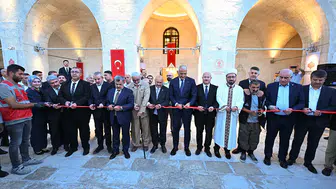 Deprem sonrası restore edilen caminin açılışını Bakan Ersoy, yaptı
