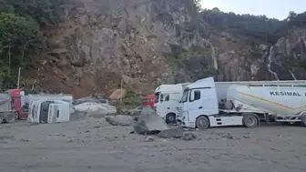 Artvin'de tır parkındaki heyelanda 1 kişi öldü