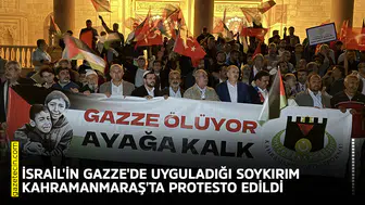 Gazze'de uygulanan soykırım Kahramanmaraş'ta protesto edildi