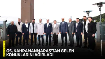 Galatasaray heyeti, Kahramanmaraş'tan gelen konuklarını ağırladı