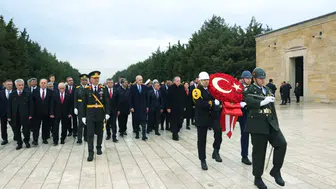 Cumhuriyetin 103. yılında Anıtkabir’de tören düzenlendi
