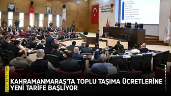 Kahramanmaraş’ta toplu taşıma ücretlerine yeni tarife başlıyor
