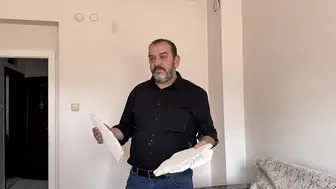 Üzerine tavandaki beton sıva düşen yaşlı kadın hastaneye kaldırıldı