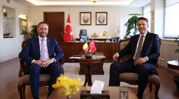 Bakan Bayraktar, Belçika Başbakan Yardımcısı Prevot ile görüştü
