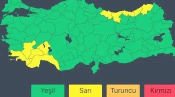 İçişleri Bakanlığından 10 il için sarı kodlu meteorolojik uyarı