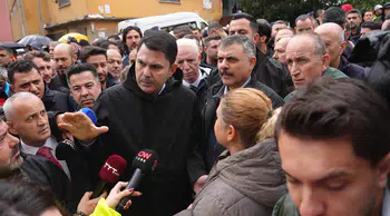 Bakan Kurum ve Bakan Çiftçi, Sarıyer'de incelemelerde bulundu