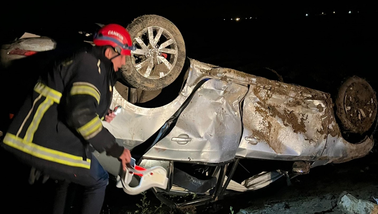 Takla atan otomobildeki 1 kişi öldü, 3 kişi yaralandı