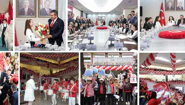 Bakan Tekin, 23 Nisan'da koltuğunu 5. sınıf öğrencisi Defne'ye devretti